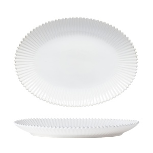 Platou oval Pearl White 50x37cm PEA501-WHI