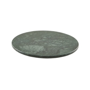 Platou rotund marmura verde 33cm MBL-33GR