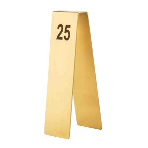 Set numere masa 1-25 otel inoxidabil gold 5x7x17cm 12794