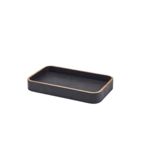 Tava lemn servire ceai 23x13.8x3cm WVT-23BK