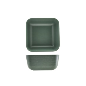 Bol bufet verde patrat Melamina Jute 20x9cm JT201167