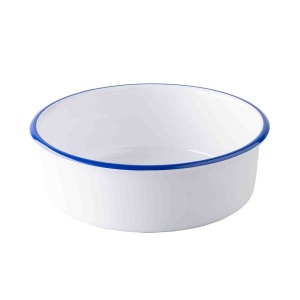 Bol servire melamina Canteen alb/albastru 21.5cm 1500ml 12170EU