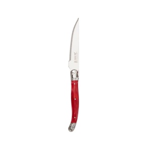 Cutit steak inox 18|10 red marble Laguiole 22.5cm 5421S230
