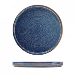 Farfurie prezentare Low Terra Porcelain Aqua Blue 25cm LP-PBL25