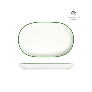 Platou oval Modest Green 33x21cm 16001-143033