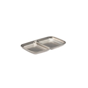 Platou servire 2 compartimente Utopia Vintage Steel 15x9cm F81005