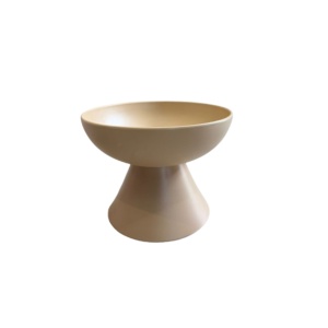 Bol cu picior Solar Champagne mic 22,5x7cm