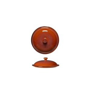 Capac vas rotund gratinat Poterie Caramel 14cm AH151T-CAR