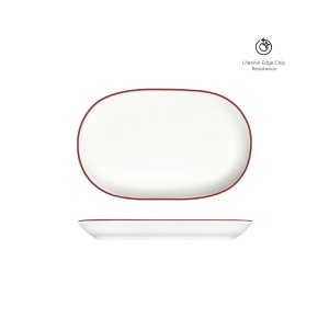Platou oval Modest Maroon 28x18cm 13001-143028