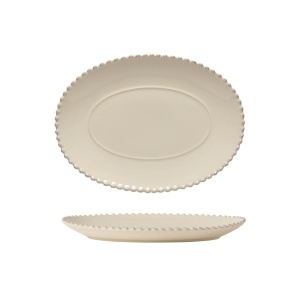 Platou oval Pearl Cream 34x25cm PEA331-CRM