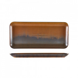 Platou rectangular Terra Porcelain Rustic Copper 36x17 cm NR-PRC36