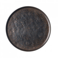 Platou servire rotund melamina Brown Copper 35,5x35,5cm 123517BREU
