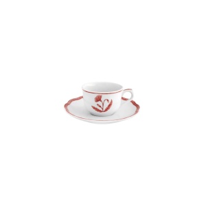 Set ceasca si farfurie espresso Jane Coral 100ml 21145354