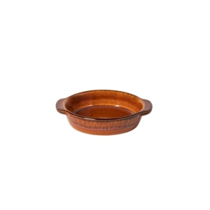 Vas rotund gratinat Poterie Caramel 14cm 126ml AA121-CAR