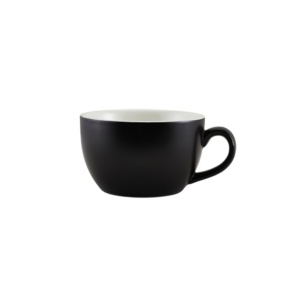 Ceasca cappuccino Genware Matt Black 250ml 322125MBK