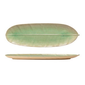 Platou frunza Marrakesh eucalyptus 53x16cm 2ELA531E-EUC