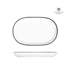 Platou oval rotunjit Modest Black 33 cm 19001-143033