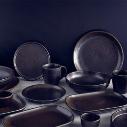 Platou Terra Porcelain Black 29 x 19.5cm RP-PBK29