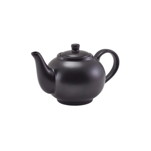 Ceainic portelan Genware Matt Black 450ml 393945MBK
