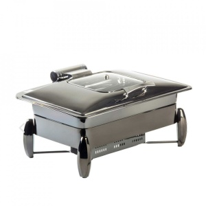 Chafing dish combo GN 1/1 gaz-plita inductie negru