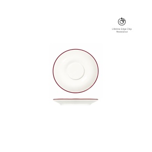 Farfurie ceasca espresso Ring Modest Maroon 12cm 13001-111212
