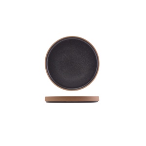 Farfurie prezentare desert Kava Black 18cm LPR-KBK18