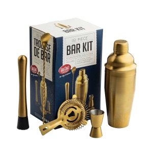 Kit bar 5 piese otel inoxidabil gold 11779