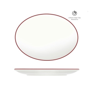 Platou oval Modest Maroon 36cm 13001-113036