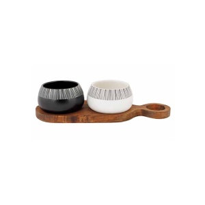 Platou servire Etosha Aperoset + 2 boluri 5x5cm 5407003