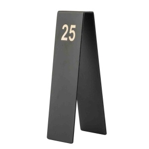 Set numere masa 1-25 otel inoxidabil negru 5x7x17cm 12796