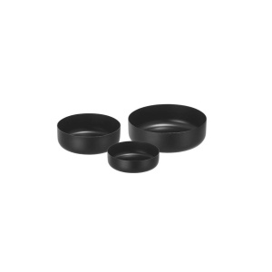 Set sosiere negre 3 piese 9x3, 11x3,5, 13x4 cm P1008