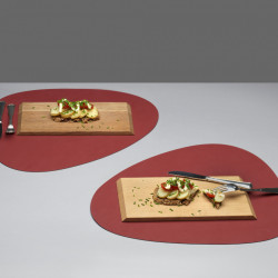Table mat Curve Red Nupo L 37x44cm 981903