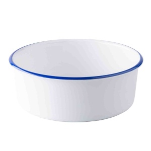 Bol servire melamina Canteen alb/albastru 25.5cm 3000ml 12171EU