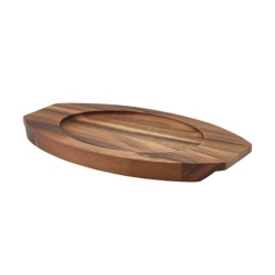 Platou lemn oval pentru Vintage Steel 19,5x34x2,5cm TRIV-C247
