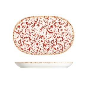 Platou oval Venecia Maroon 37x24cm 20643-143037