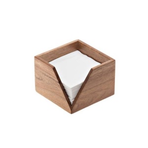 Suport servetele acacia 14x14x10cm S5041