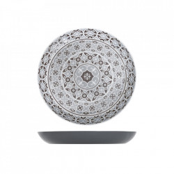 Bol bufet melamina Grey Marrakesh 38x4.5cm MK380939