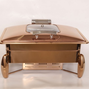 Chafing dish combo GN 1/1 gaz-plita inductie Copper