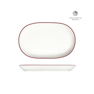 Platou oval Modest Maroon 33x21cm 13001-143033