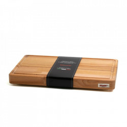 Platou servire lemn cu canelura pentru sos si picioare 70x50x4cm BIS08.026325.001