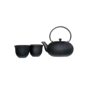 Set ceainic fonta cu filtru Fuku negru 550 ml + 2 cesti 150 ml 5984060
