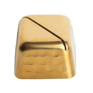 Suport etichete patrat otel inoxidabil gold 5x5cm 11576