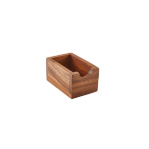 Suport pliculete ceai lemn acacia 11x7x5.5cm WDSH7