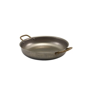 Vas rotund servire Vintage Steel 24.5 x 5cm SRD24V
