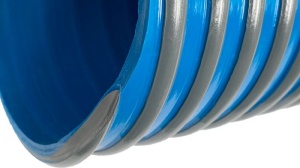 Furtun vidanjă PVC pentru absorbție și refulare ape uzate, cu spirală