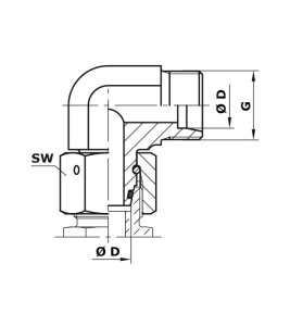Adaptor Metric 90* cu olandeză - Img 2