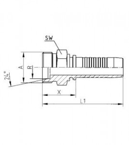 Racord-armatura CEL -Filet exterior Metric serie usoara - Img 3