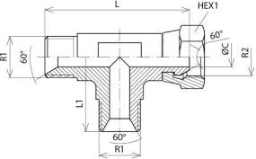 Adaptor TIP T FE-FE-FI ( olandez lateral ) - Img 2