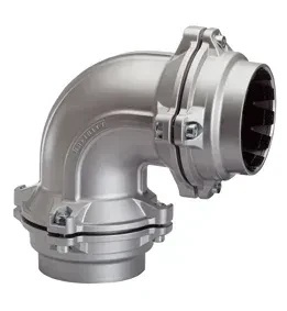 Cot L 90° Aignep pentru teava aluminiu retea aer comprimat - Img 2