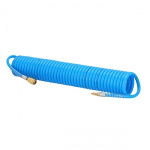 Furtun pneumatic spiralat 15 m Ø12×8 mm pentru aer comprimat